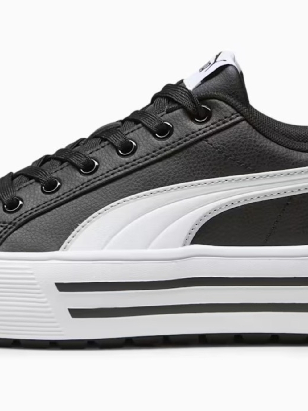 PUMA Women’s Black/White Platform Sneaker 9